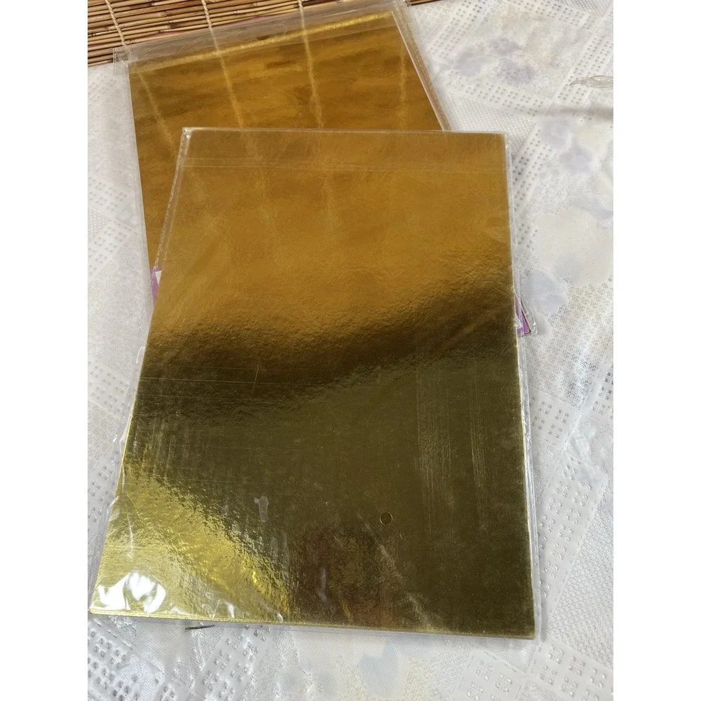 50 Sheets A4 Premium Mirror Card -gold 240 Gms /acid Free‎ Shimmers